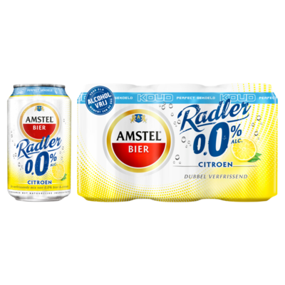 Amstel Radler 0.0 Bier Citroen Koud Blik